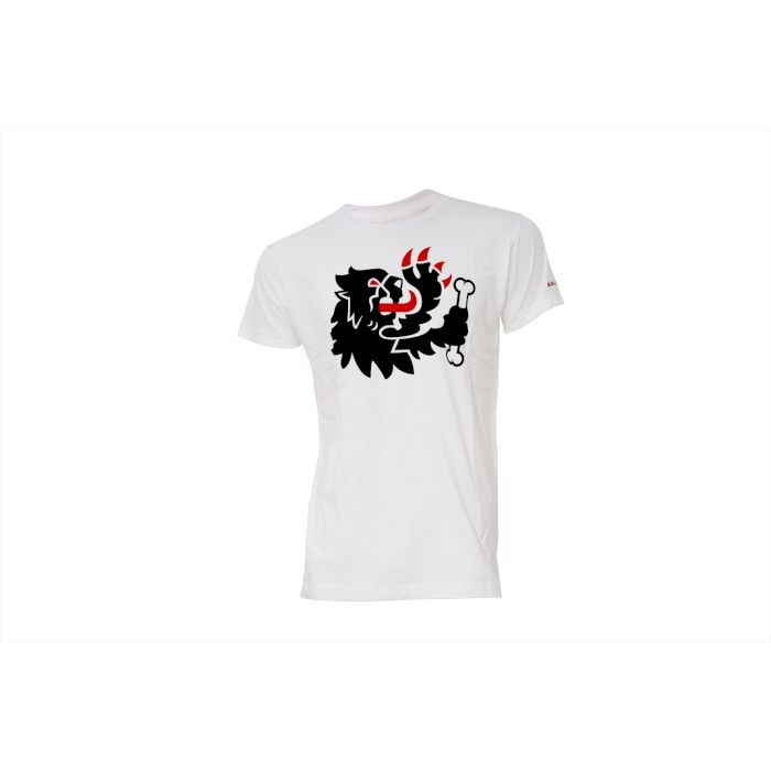 WHITE T-SHIRT MALOSSI griffe - LION ( S )