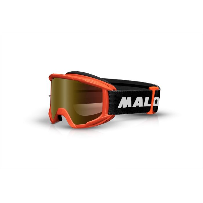 MALOSSI MASK - ORANGE MIRRORED LENS